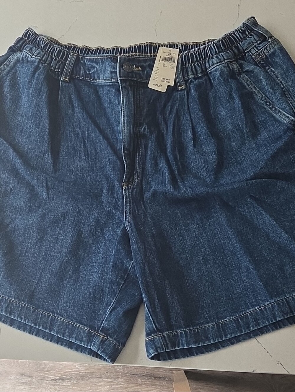 aerie Denim Trouser Jort